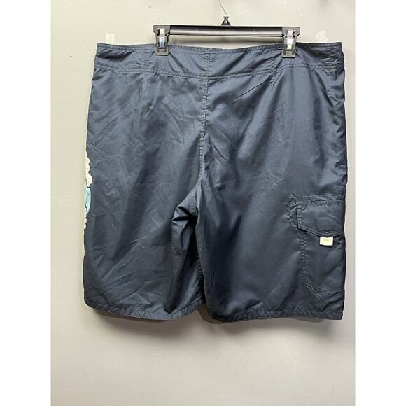 Old Navy Swim‎ Trunks Men's XL Blue Santa Cruz California Lined Board Shorts - Picture 2 of 7
